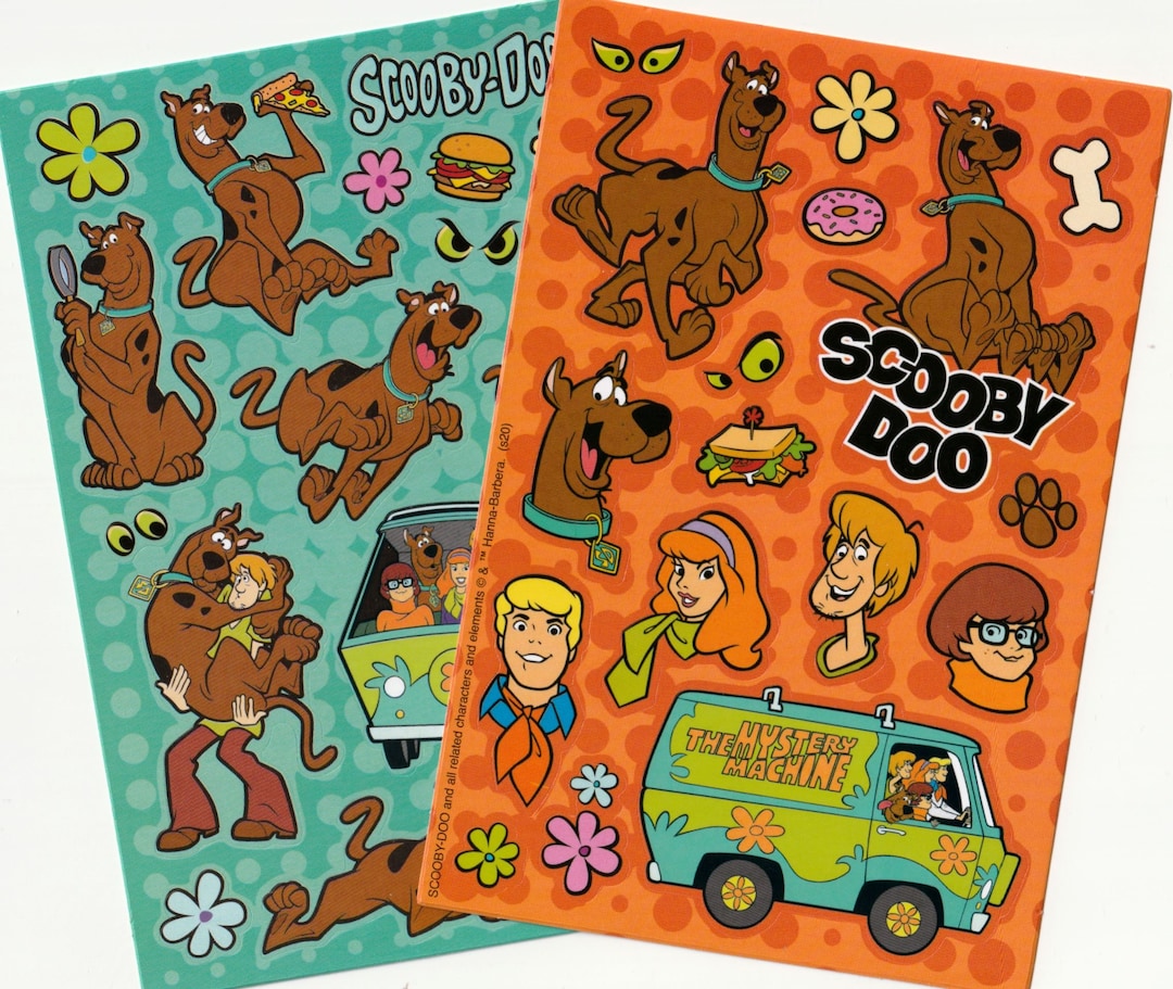 Vintage 1980s 1990s 2000s American Greetings Sticker Sheet: Scooby Doo ...
