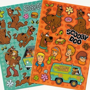Vintage 1980s 1990s 2000s American Greetings Sticker Sheet: Scooby Doo, Mystery Machine, Logo, Your Choice One Sheet
