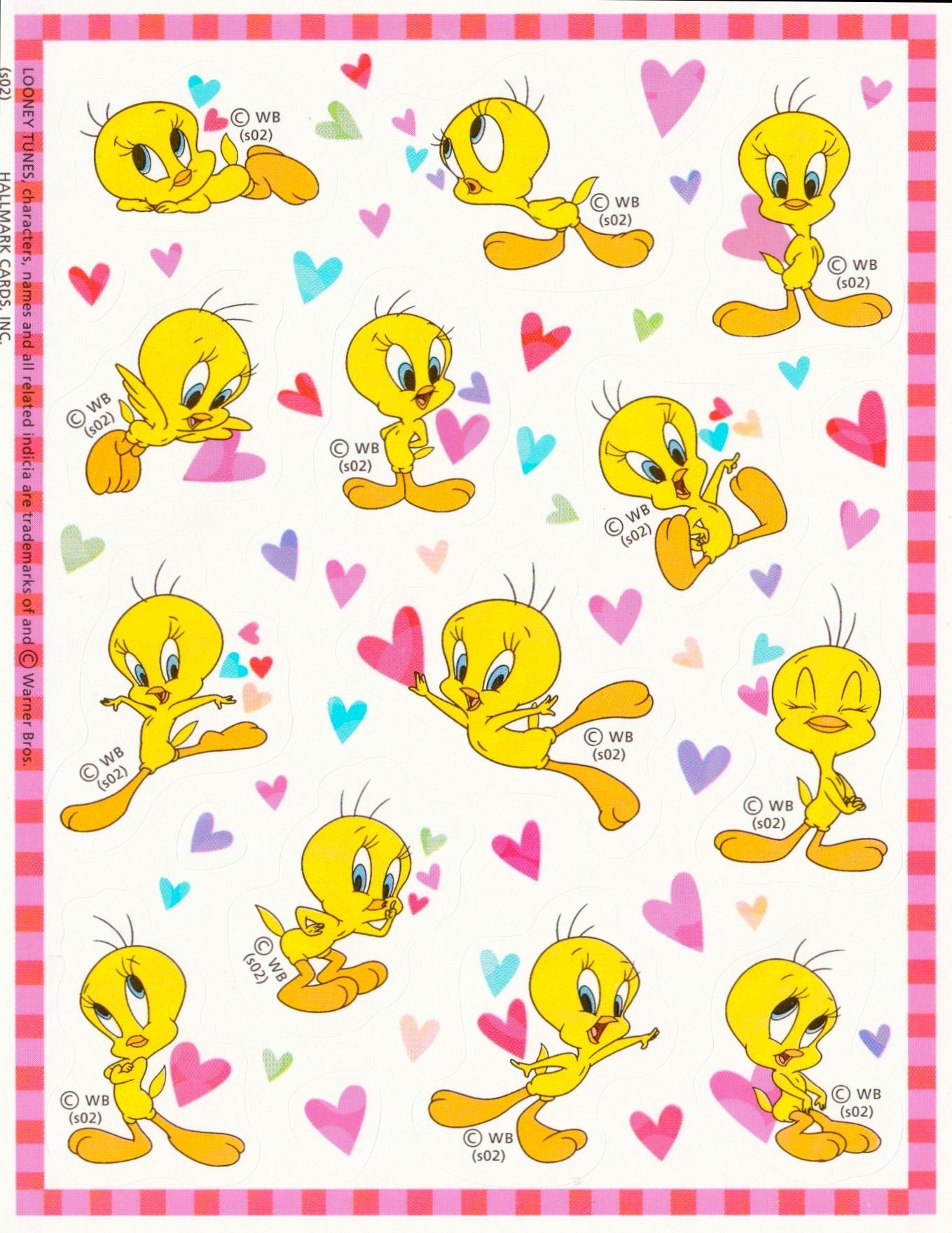 Save Money With Deals Free Delivery Gift Wrapping Vintage Hallmark Stickers Adorable Tweety Bird Looney Tunes Authentic Guaranteed Advan e Jp