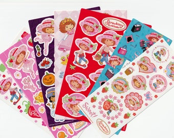 Strawberry Shortcake Sticker Sheets 2000's: You Choose 1 | Etsy