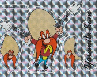yosemite sam looney tunes wall decal bubbles prepasted border cut out 5.5 inch * 