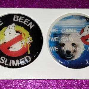 Stickers gonflés Ghostbusters vintage des années 1980, supports originaux, j'ai été mince