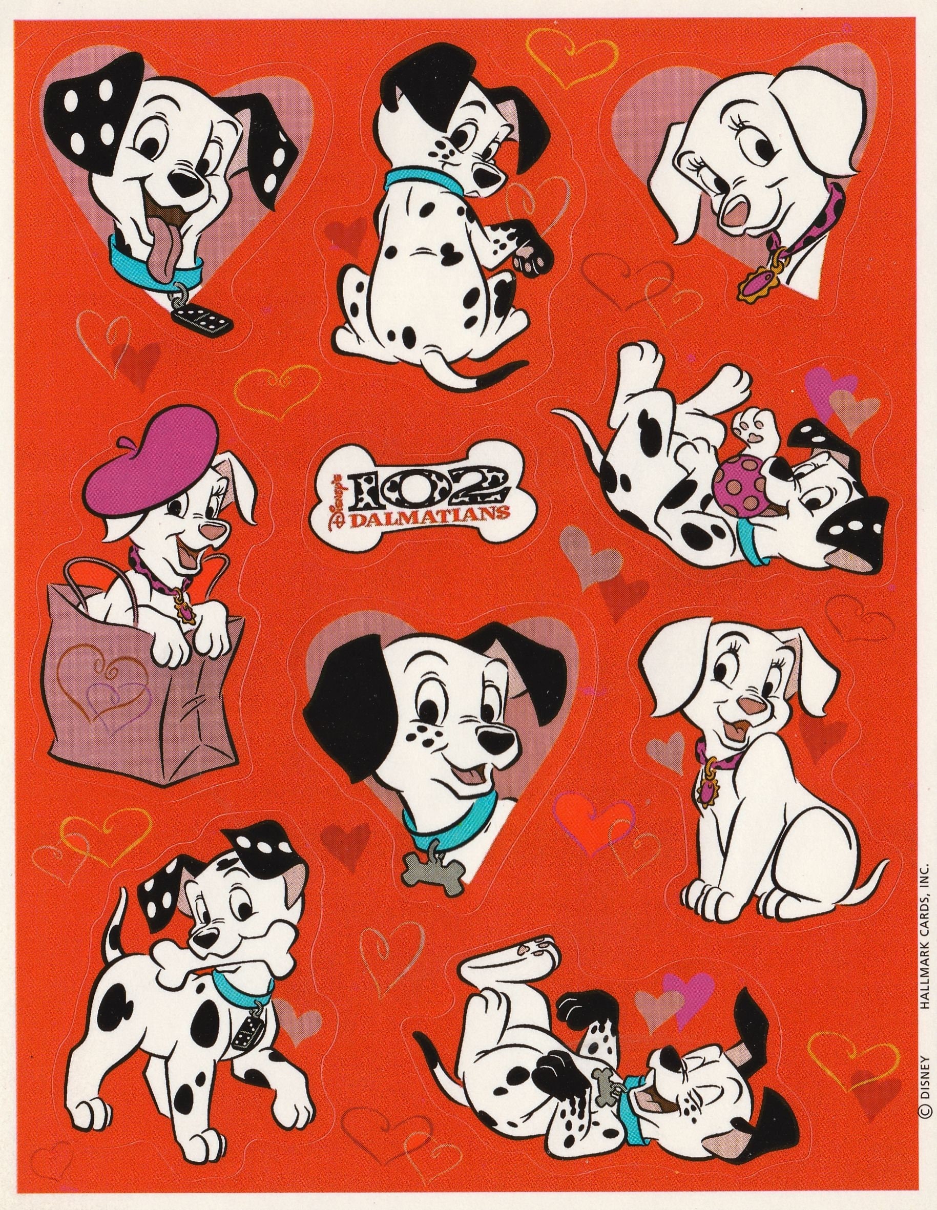 Stitch and Dalmation Sticker 101 Dalmations Cute Stickers Disney