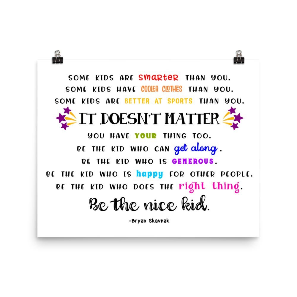 Free Free 338 Be The Nice Kid Svg SVG PNG EPS DXF File