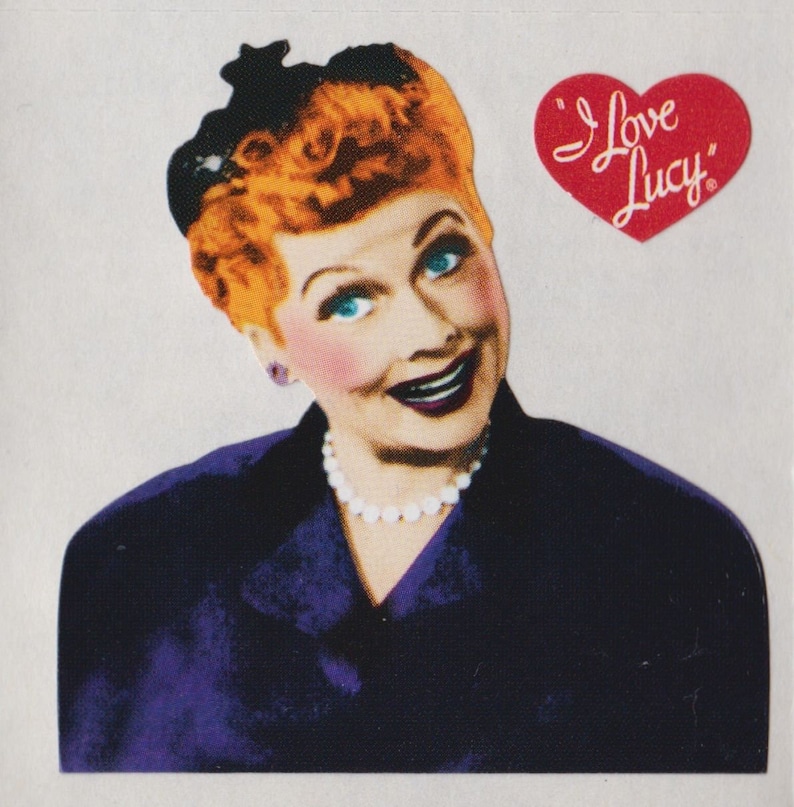 I Love Lucy TV Show Scrapbooking Stickers Choose 1 Lucille - Etsy