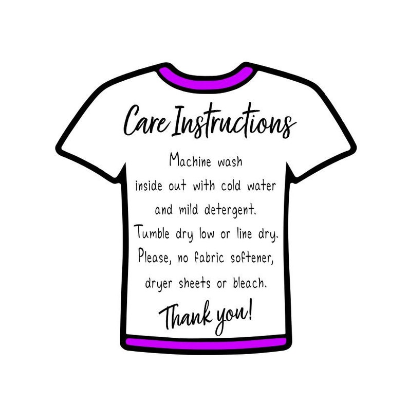 care instructions for sublimation shirts