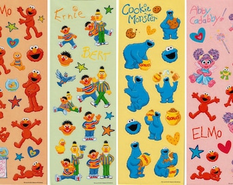 2012 Sesame Street Sticker Sheets by Sandylion, Your Choice of One Strip