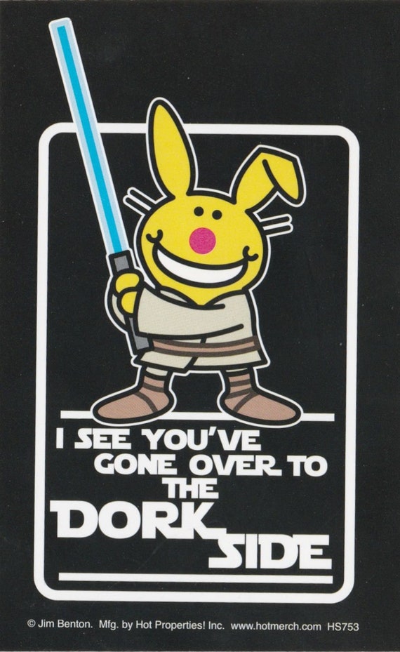 Vintage 1980s 1990s 2000s Stickers: Jim Benton's It's Happy Bunny