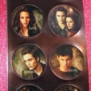 Twilight Movie, New Moon Sticker Sheet, Foil, by Hallmark, characters from book