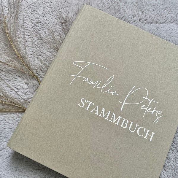 Stammbuch - Familienstammbuch - Familie - Hochzeit -Dokumentenmappe - beige