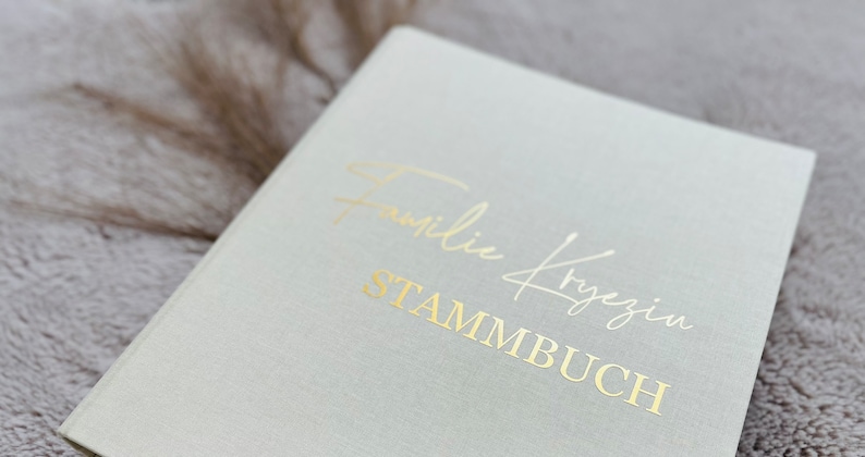 A5 Ordner / Stammbuch / Hochzeit creme Bild 2