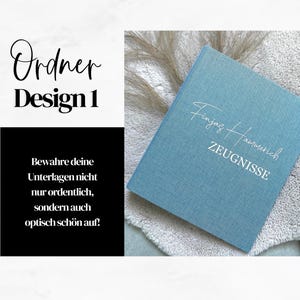 Ordner / Zeugnismappe / Schule / Zeugnisordner / Design 1