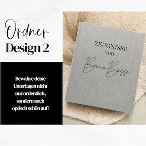 Ordner / Zeugnismappe / Schule / Design 2 - ZEUGNISSE