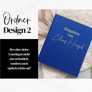 Ordner / Zeugnismappe / Schule / Design 2 - Zeugnisse