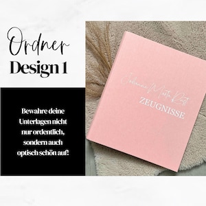 Ordner / Zeugnismappe / Schule / Design 1