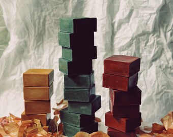 Berlin-Made  Botanical Block Crayons: Natural Hues from Earth & City