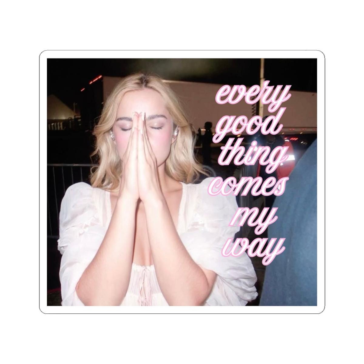 Addison Rae Sticker Headphones on Motivational Positive Manifesting ...