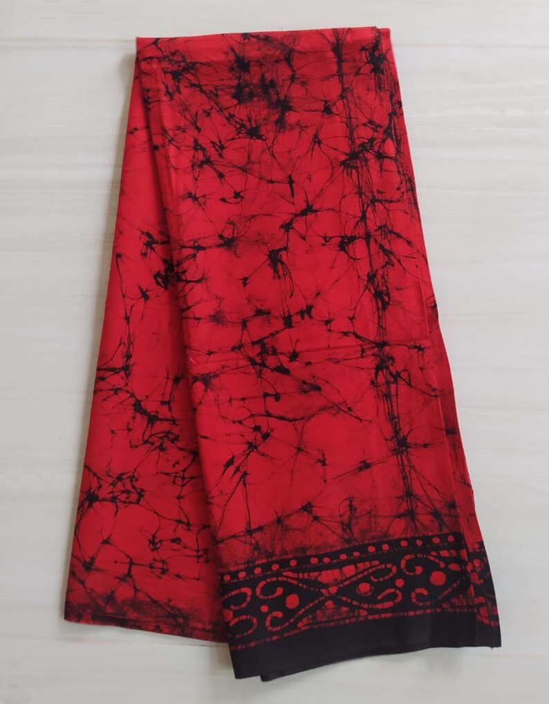 Sarong Batik Lungi voor mannen Katoen handgemaakte strandkleding / Strandwrap / Party Sarong / Cadeau voor hem/Man Sarong Rood