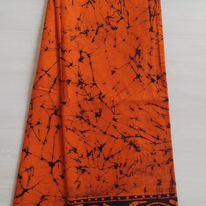 Sarong Batik Lungi voor mannen Katoen handgemaakte strandkleding / Strandwrap / Party Sarong / Cadeau voor hem/Man Sarong afbeelding 4