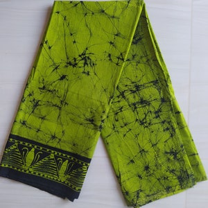 Sarong Batik Lungi voor mannen Katoen handgemaakte strandkleding / Strandwrap / Party Sarong / Cadeau voor hem/Man Sarong Light green