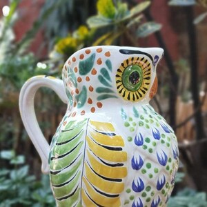 Owl Water Pitcher Capacity: 40.6 oz 9.2" H MultiColors