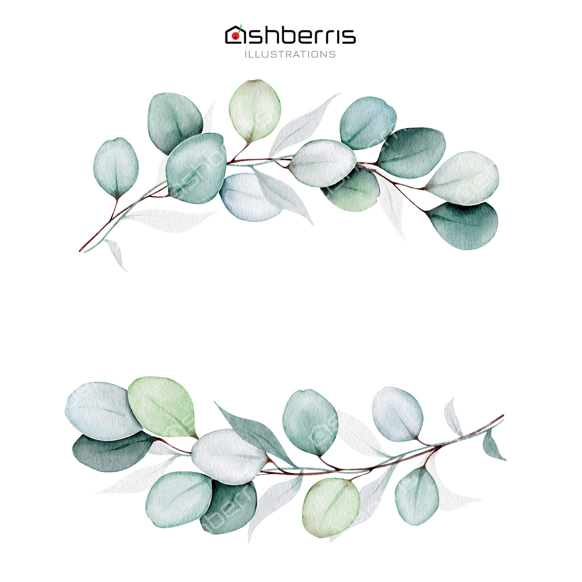 Eucalyptus Leaves Clipart Eucalyptus Clip Art Eucalyptus - Etsy