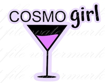 Boisson tropicale cosmopolite cosmopolite numérique PNG SVG & fichier Studio 3 pour Silhouette frère découpes Cricut dessins numériques SVG découpe T-shirt