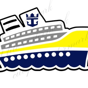 Digital Cruise Fun Royal Party gesneden bestanden SVG & Studio 3-bestand voor silhouet broer Cricut uitsparingen sticker ontwerpen SVGs knipsel T-shirt sticker