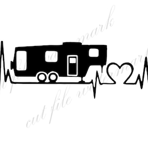 Camping Camper Camp Bumper sticker Cut Files SVG & Studio 3 File for Silhouette Brother Cricut Cutouts Decals Designs SVGs Cutout Stencil