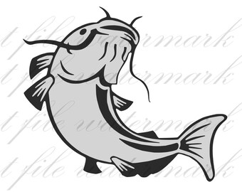 Saison de pêche numérique chat poisson coupe fichiers SVG & fichier Studio 3 pour Silhouette frère Cricut découpes crochet dessins SVG pochoir camion voiture