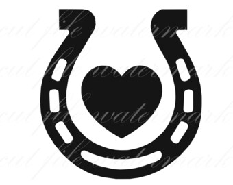 Numérique fer à cheval équestre poney coupe fichiers SVG & fichier Studio 3 pour Silhouette frère Cricut découpes Stickers SVG pochoir camion voiture