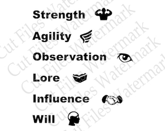 Mansions of Madness Téléchargement numérique Enquêteurs Action Icônes Statistiques Force Connaissances Volonté Agilité Influence Observation