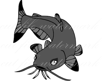 Manche chat poisson pêche numérique coupe fichiers SVG & fichier Studio 3 pour Silhouette frère Cricut découpes Stickers dessins SVG pochoir camion voiture