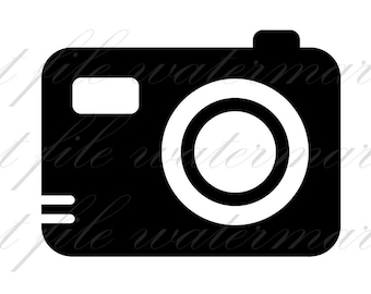 Camera Photo Snap Digital PNG SVG & Studio 3 File for Silhouette Brother Cricut Cutouts Decals Designs SVGs Cutout T-Shirt