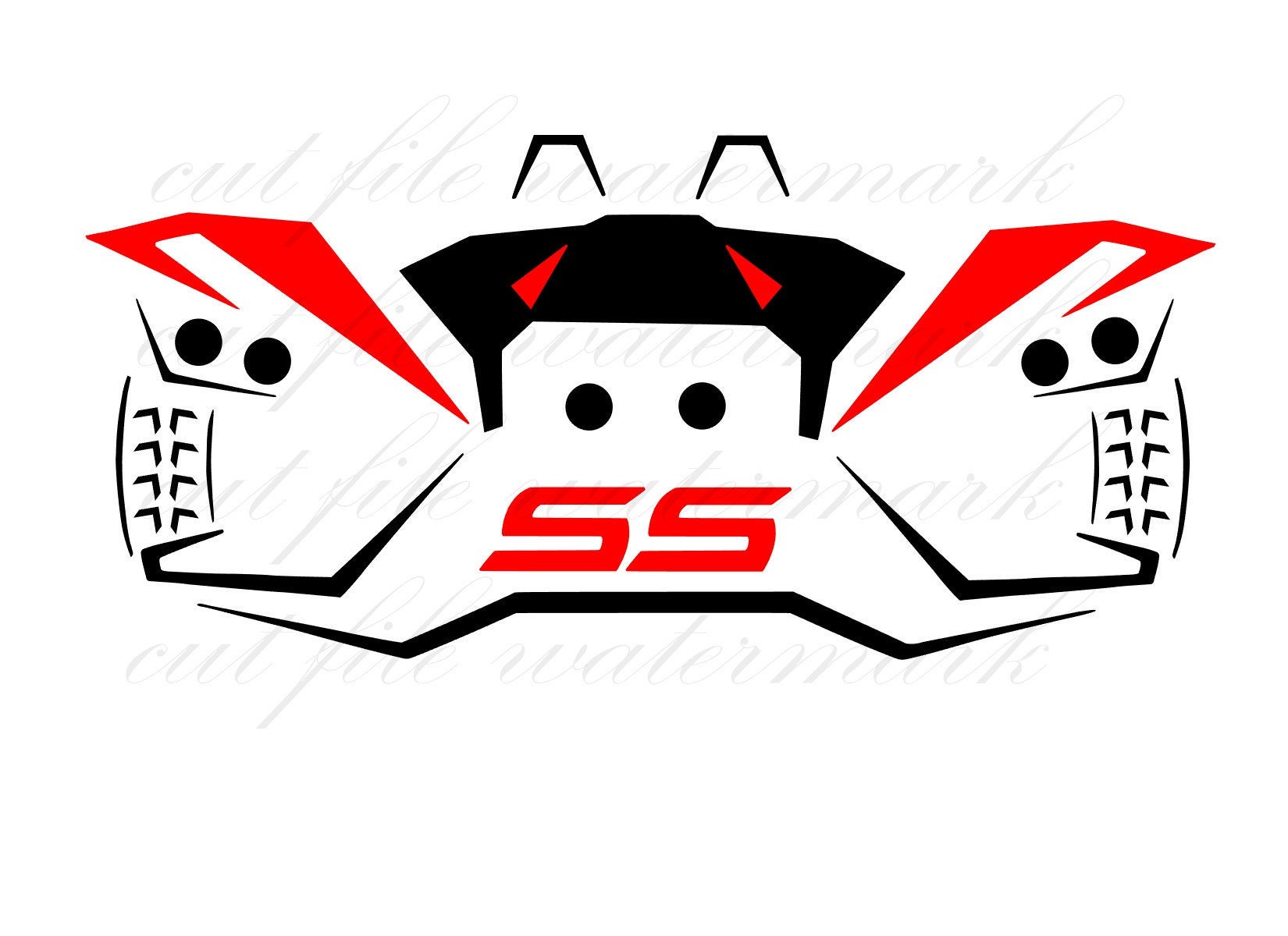 Slingshot SS Polaris Cut Files SVG & Studio 3 File for Silhouette