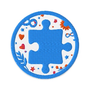 World Autism Awareness Day Embroidered Patch – Iron-On or Sew-On