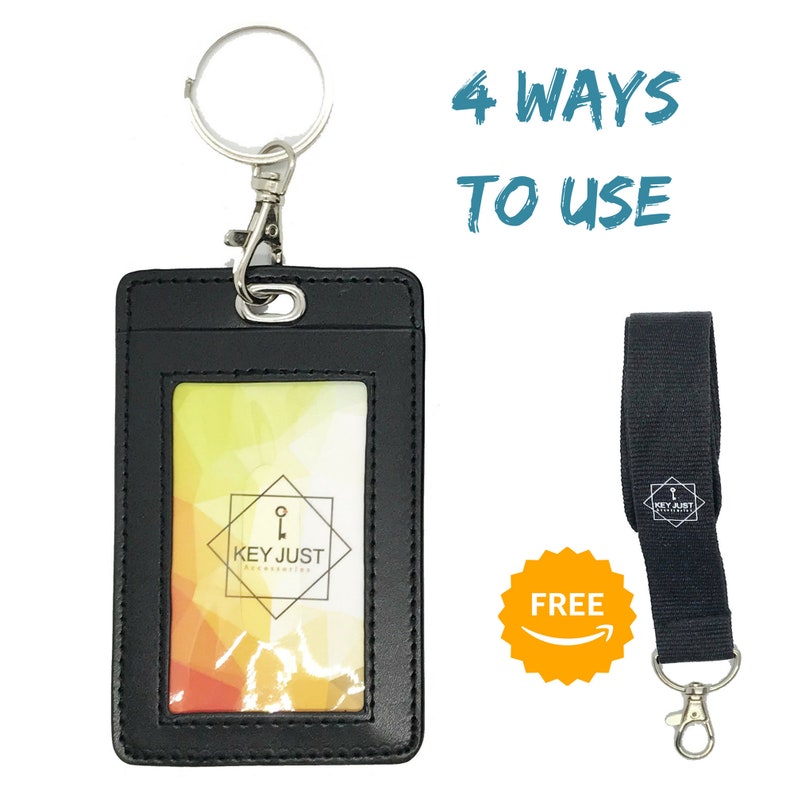 Card Holder Keychain for Your Oyster Travel Card ID Badge With Clasp
