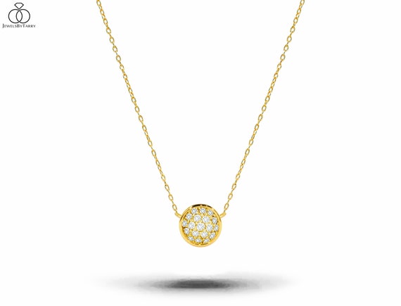 18K Gold Diamond Love Gold Circle Necklace Set For Teen Girls From  Premiumjewelrystore, $22.43