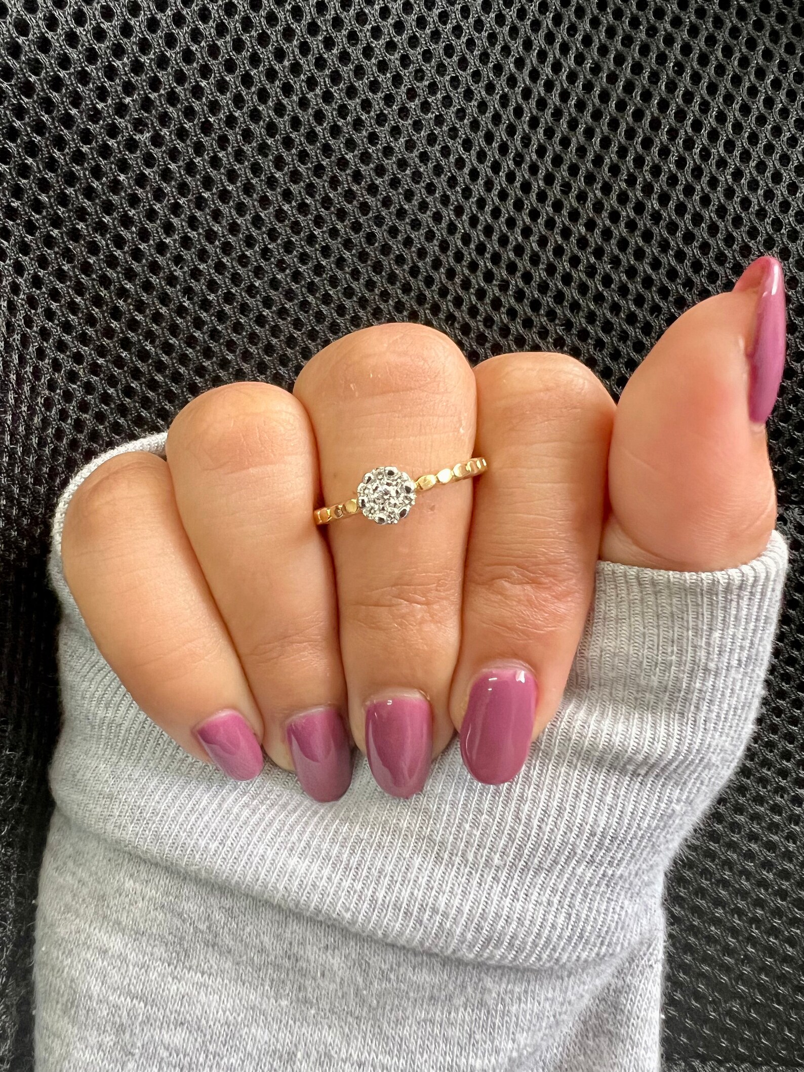 18k Gold Diamond Ring / Delicate Engagement Ring / Diamond - Etsy