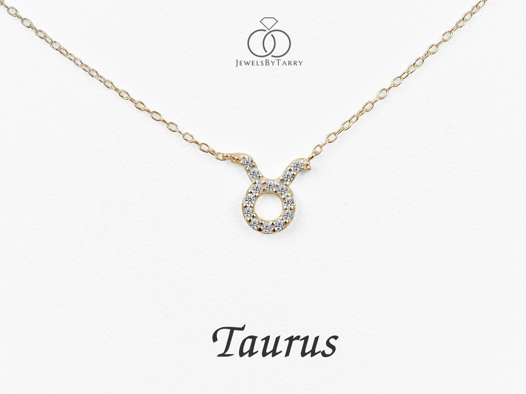 Taurus zodiac necklace gold Outlet