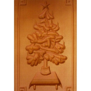 Christmas tree, Springerle Model, Springerle model, Cookie shape, Christmas tree, Model Springerle image 2