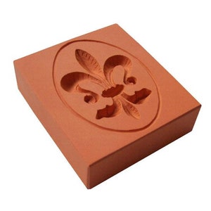 Flor de lis, modelo Springerle, modelo Springerle, forma de galleta, modelo para Springerle, Springerle