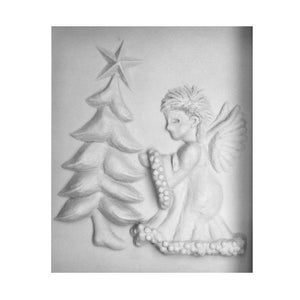 Angel with Christmas tree, Springerle model, Springerle model, angel, Christmas tree, Christmas tree, model Springerle image 3