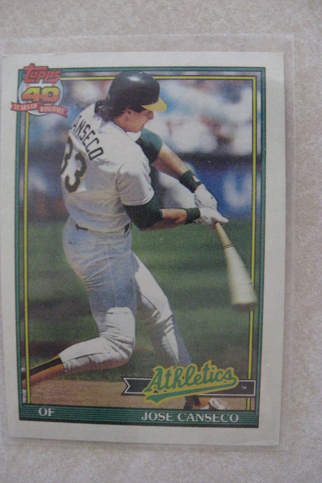 1991 Jose Cansceo Topps 40 Years of Baseball Card #700 - Etsy