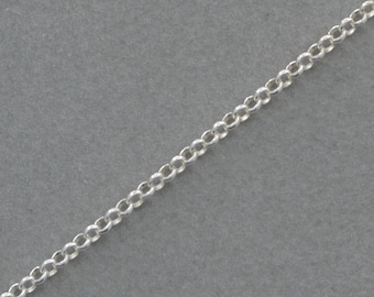 Erbskette, 925 Silber, 1,5mm Durchmesser, 38cm bis 45cm Länge wählbar