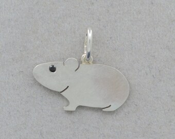 Anhänger als Meerschweinchen aus 925 Silber -Schnuffelchen- ca. 20mm breit