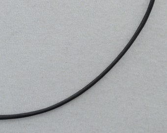 Schwarzes Lederband ca.1,5mm mit 925 Silber Verschluss