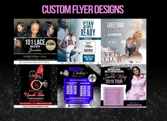 Custom Social Media Flyer Design Etsy Custom Social Media Flyer Design Etsy