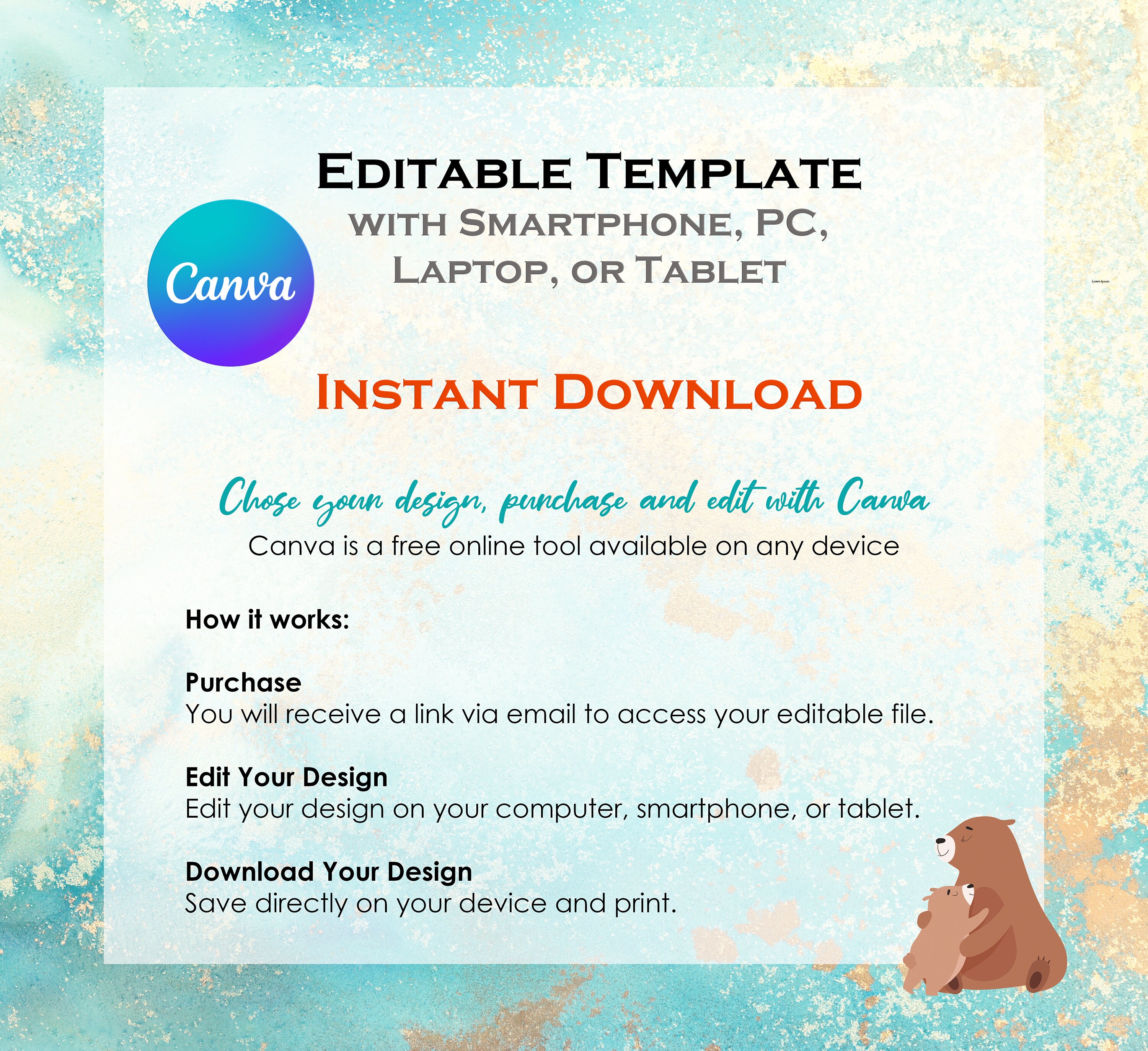 Printable 5x7 Template