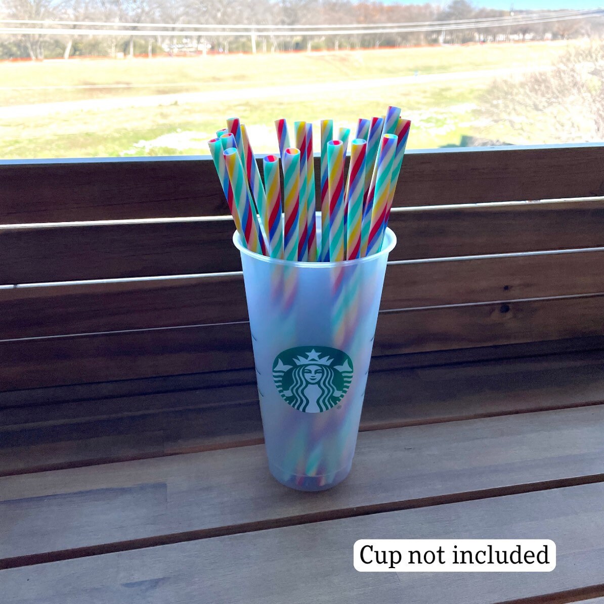 RAINBOW Starbucks Replacement Straw 9.5 Inches Starbucks Etsy